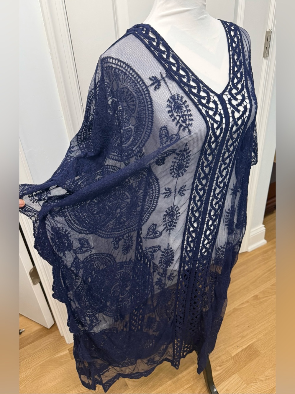 India Boutique  Bohemian Lace Beach Cover-Up / Kaftan kaftan